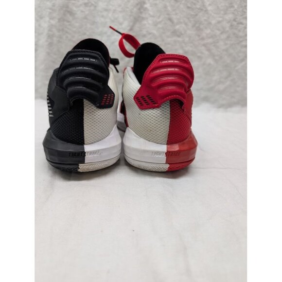 Adidas Dame 6 GCA men's size 8 black, scarlet, white two tone basketball shoes - Picture 3 of 15